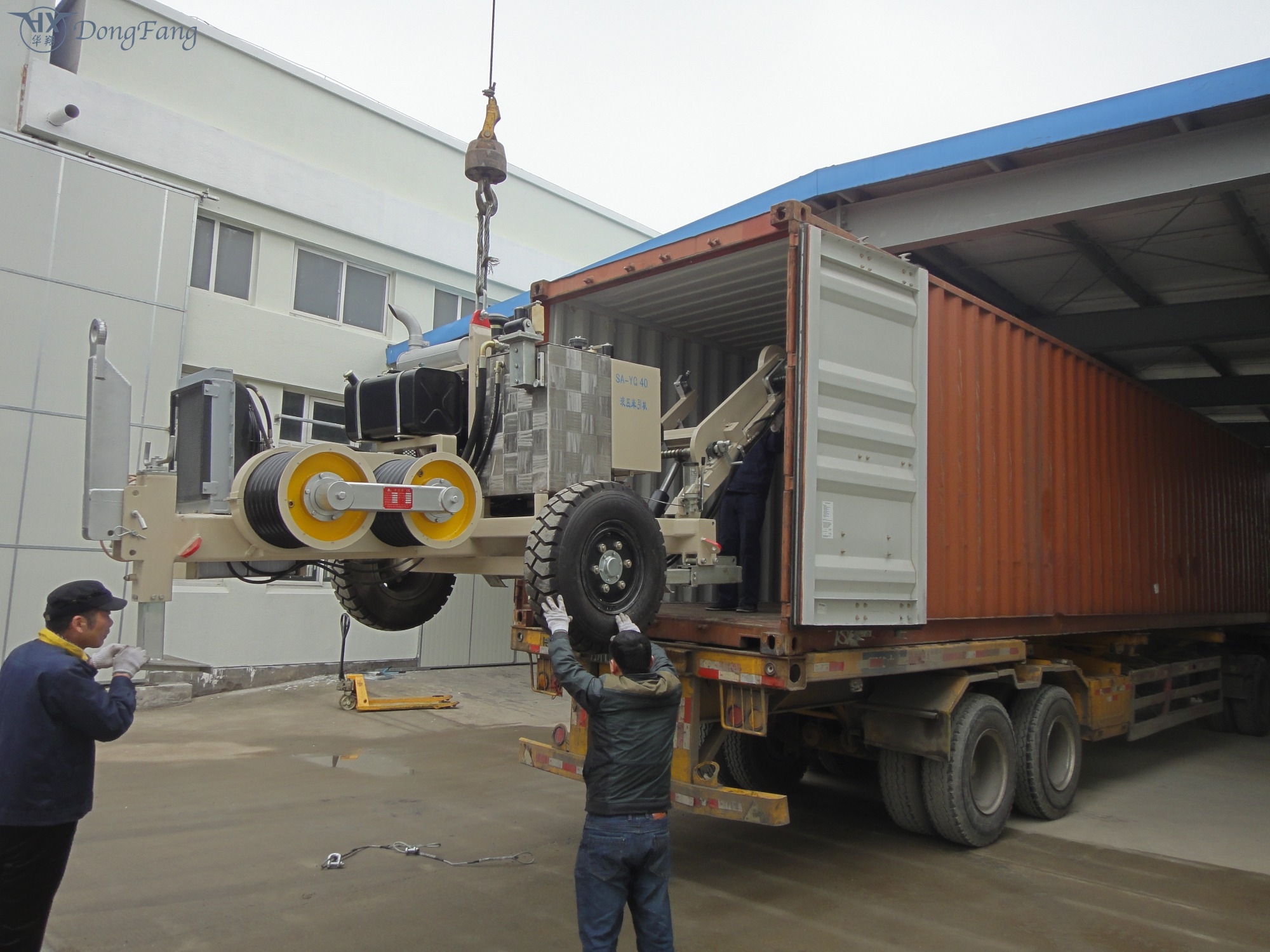 138KV Transmission Line Stringing Equipments 4 ton hydraulic puller SA-YQ40