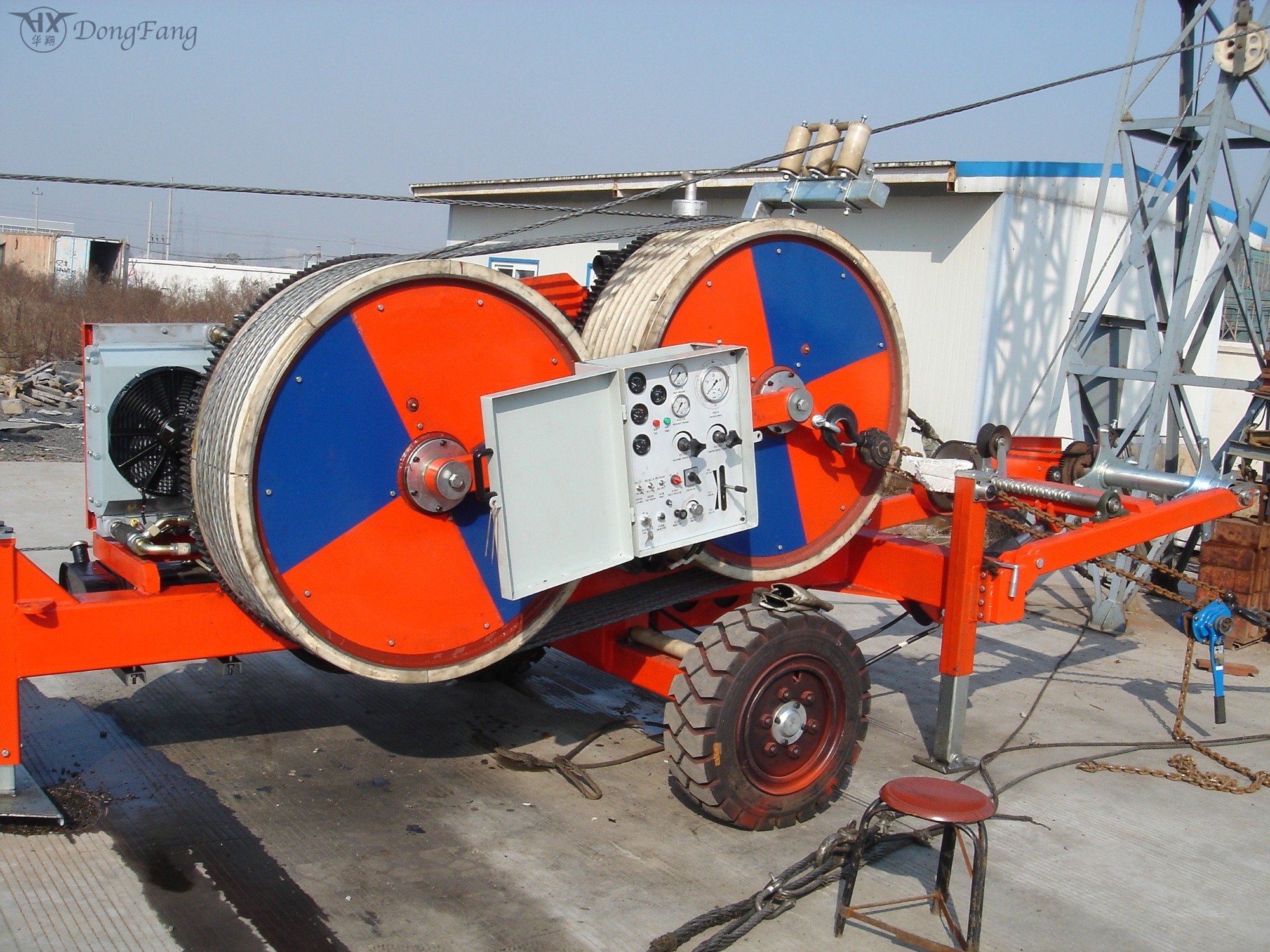 China Customized 40 KN Pulling Stringing Machine 