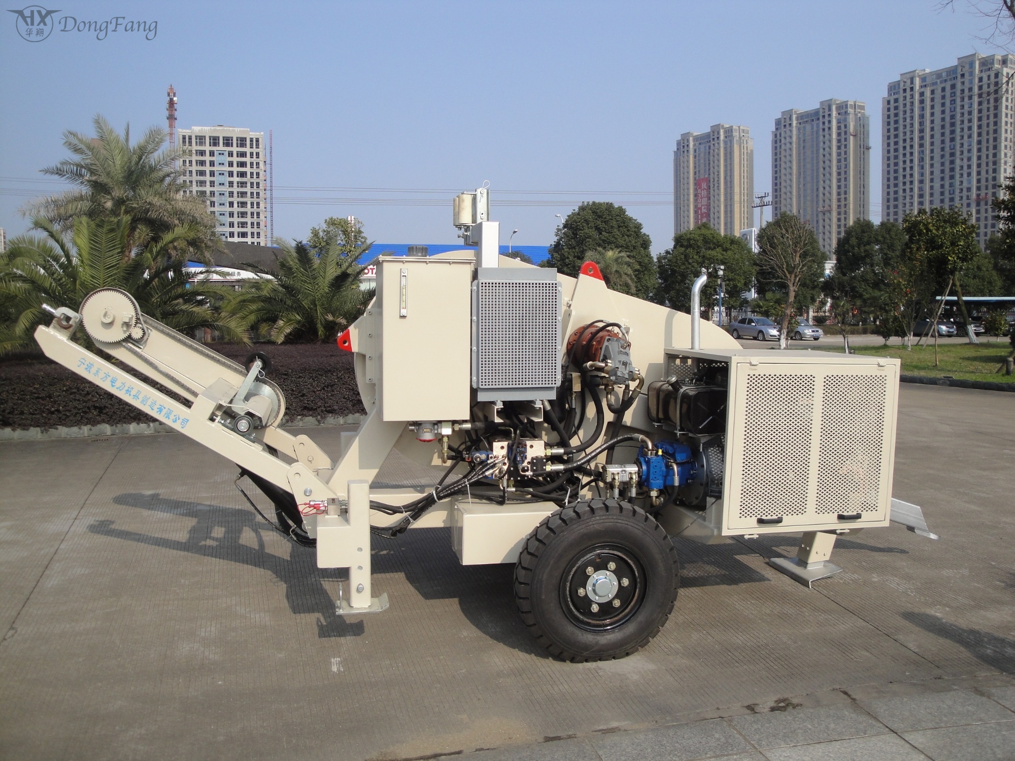 Hydraulic Puller / Tensioner 4 ton of transmission line stringing ...