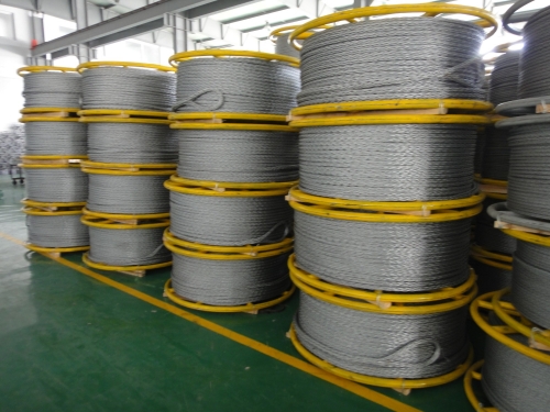 Anti Twisting Braided Steel Rope 14mm diameter for pulling Single Conductor and OPGW