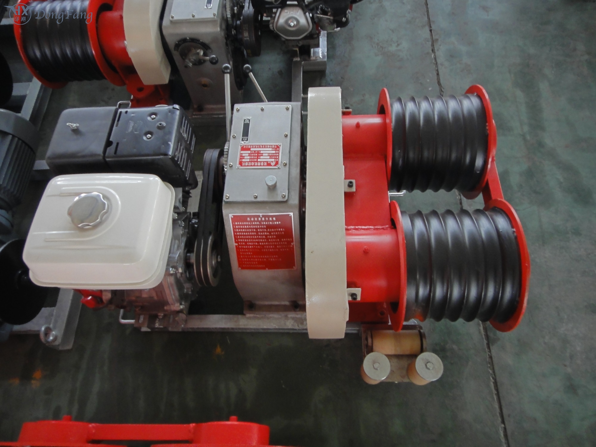 Transmission Line Motorised Pulling Winch 3 ton with double capastans